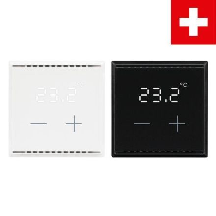 Elsner Cala KNX T 101 CH black RAL9005 room temperature controller