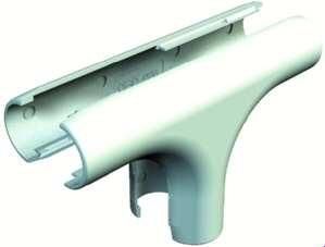 OBO Bettermann 2953/T M20 light grey Quick-Pipe T-piece, 2153874
