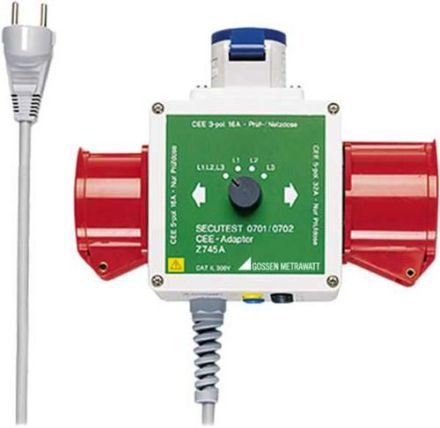 Gossen Metrawatt Z745A CEE adapter three-phase adapter
