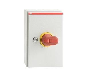 ABB Stotz-Kontakt OTL63A3M, safety switch 3-pole 30 kW 400V with red-yellow handle, 1SCA022612R9050