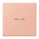 Jung LC995KO5231 rocker switch 2-way with light guide, LS series, rose clair ( LC32102 )
