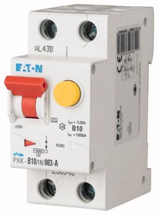 Eaton PXK-B10/1N/03-A FI/LS, 10A, 300mA, LS characteristic curve B, 1p+N, FI-Char: A , 236954