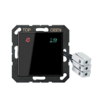 Jung ACUKO6M24SW hotel cover glass with LED unit 24 V, outdoor unit, series A, black