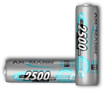 Hückmann 131243 Ansmann maxE plus Mignon AA 1.2V 2500mAh battery