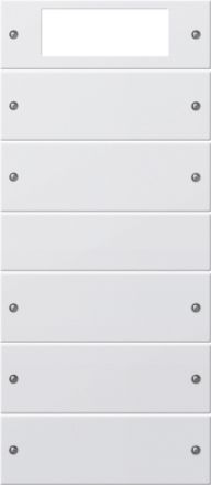 GIRA 219503 TS3 rocker set System 55 | 5-way (2+3), Plus | pure white glossy