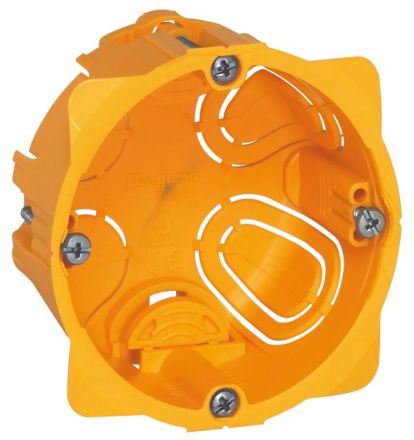 Legrand 080041 flush-mounted box BATIBOX HW 1-way T=40mm, (yellow)
