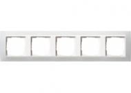 Gira 0215334 5-way cover frame for pure white Gira Event Opaque White