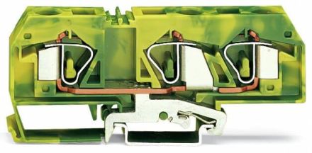 Wago 283-677 16qmm green-yellow 3 conductor protective conductor terminal