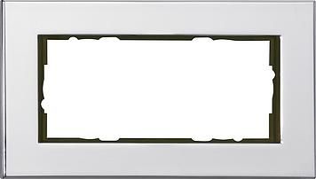 Gira 100210 2-way cover frame without center bar Gira Esprit Chrome