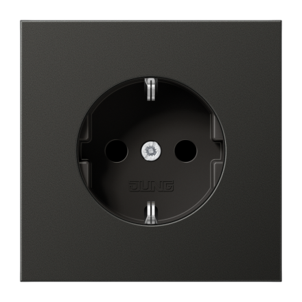 Jung AL1520AN SCHUKO socket, 16 A 250 V ~, painted aluminium, LS series, anthracite