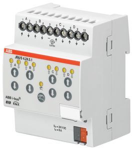 ABB JRA/S4.24.5.1 KNX blind actuator 24 V | 4-way, manual operation, travel time measurement