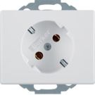 Berker 47280069 SCHUKO socket 45° polar white, glossyBerker Arsys
