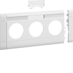 TEHALIT GB10031K9010 modular panel 3-way plug-in label 100mm pure white
