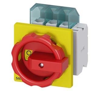 Siemens 3LD2103-1TP53 main/emergency stop switch 3-pole front mounting