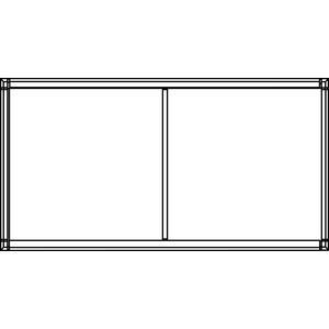 Ritto 1552170 Housing 2-way, surface-mounted, white