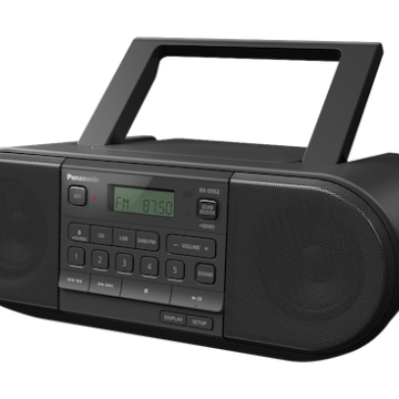 Panasonic RX-D550E-K CD radio FM tuner, VHF with RDS, 20 W