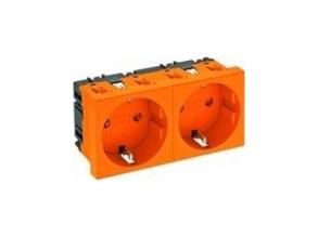 OBO Bettermann STD-D0 ROR2 0° 2-way pure orange socket, 6120024