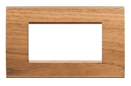 Bticino LNA4804LNC Light frame WALNUT 4-module, (wood)