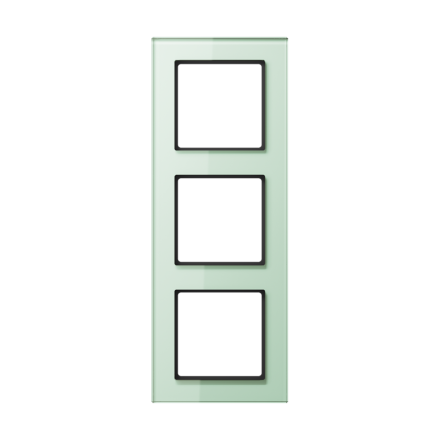 Jung AC583GLWMT glass frame 3-way, vertical and horizontal mounting, glass, A CREATION, matt white