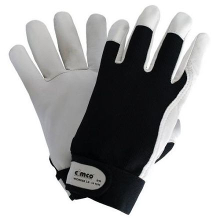 Cimco 141246 Worker 2.0 black/white size 10/XL work glove