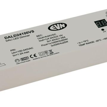 EVN DALD24100VS O: 4x1.05A 24V/DC 4x25W DALI Multicolor LED control gear