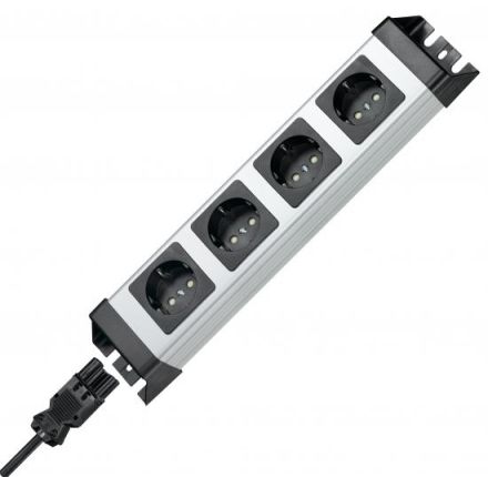 Kopp 226320016 POWERversal 4-way 250V 16A 3600W IP20 power strip