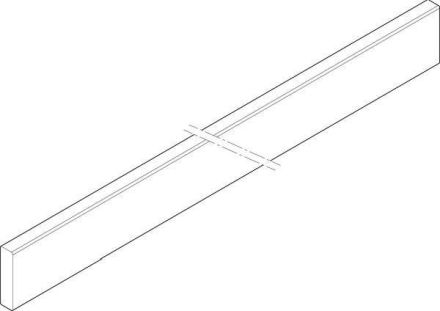 ABN 2FB 40x10x495mm horizontal CU-rail (XCUW142)