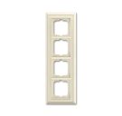 Busch-Jaeger 1724-832 cover frame, 4-way frame ivory white Busch-Jaeger 1724-832 cover frame, 4-way frame ivory white