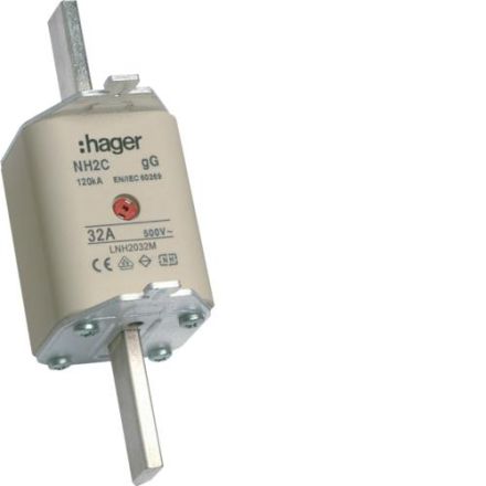 Hager LNH2032M NH fuse link NH2C gG 500V 32A K-detector
