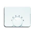 Busch-Jaeger 1794-24G central plate, for room temperature controller, studio white high gloss