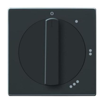 Busch-Jaeger 2542 DR/01-81 central plate, with rotary handle, with print anthracite
