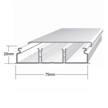 EFAPEL 75X20 TRUNKING WHITE