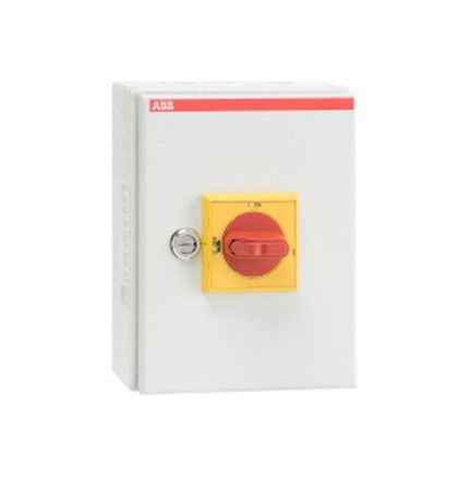 ABB Stotz-Kontakt OTL63A4B, safety switch 4-pole 30 kW 400V with red-yellow handle, 1SCA022745R7350