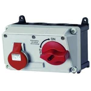 Mennekes 7605 wall socket DUO 16A 4-pole 6h 400V IP44