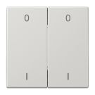 JUNG ENOLS995-01LG described EnOcean wireless wall transmitter LS | 4-way, IO symbols | light gray