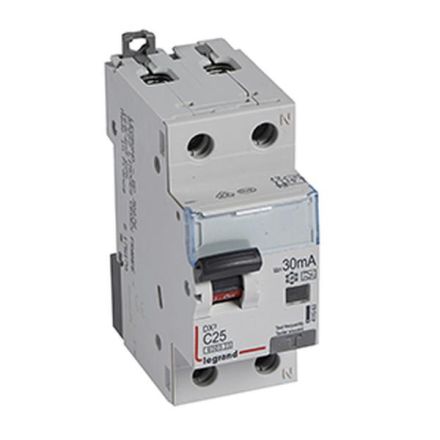 Legrand 411063 Dx3 Fils C25a 1p+n 6ka 30ma A