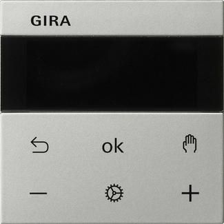 Gira 5393600 S3000 RTR Display System 55 stainless steel room temperature controller