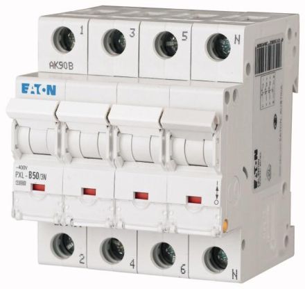 Eaton PXL-C50/3N circuit breaker, 50A, 3p+N, C-Char , 236532