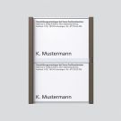 Siedle 200029954-00 Nameplate complete for TM 612-2/BTM 650-02 BG