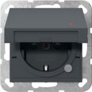 Gira 455228 KD control+SH System 55 anthra socket SCHUKO