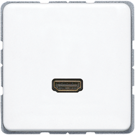 Jung MACD1112WW Multimedia connection system HDMI, CD series, alpine white