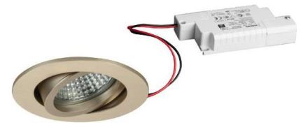 Brumberg 39143633 230V AC 6W 3000K champagne LED recessed ceiling spotlight