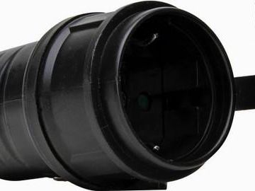 Kopp 184416048 Cover kink protection black SCHUKO coupling