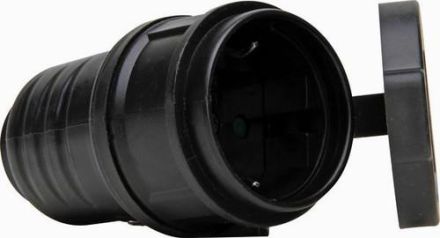 Kopp 184416048 Cover kink protection black SCHUKO coupling