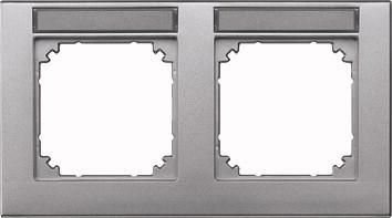MERTEN 472260 frame 2-way horizontal aluminum M-PLAN