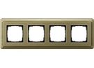Gira 0214621 4-way cover frame ClassiX Bronze