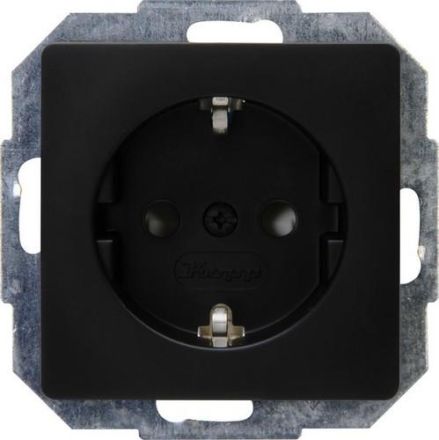 Kopp 920650080 PARIS black matt SCHUKO socket