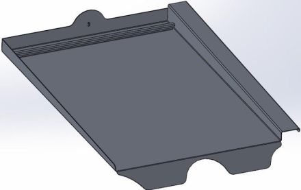 Schletter Solar 103005-007 AluTile replacement sheet tile for Erlus large interlocking tiles