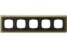 Gira 0215662 5-way cover frame ClassiX Art bronze-black