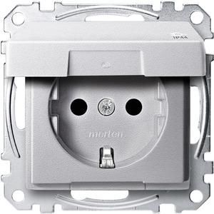 MERTEN MEG2414-0460 socket SCHUKO IP44 aluminum System M